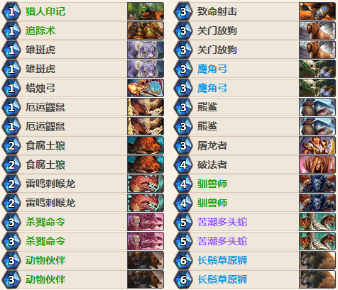 抄了就能上分 2018炉石最强猎人卡组推荐 抄了就能上分 2018炉石最强猎人卡组推荐