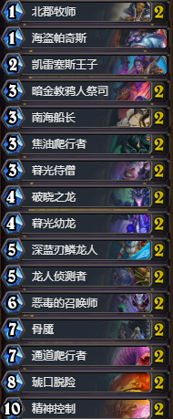 狗头人牧师卡组推荐 炉石传说恶毒龙牧卡组 狗头人牧师卡组推荐 炉石传说恶毒龙牧卡组