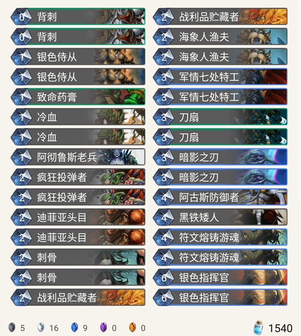 炉石传说冰封王座九职业平民卡组推荐 炉石传说冰封王座九职业平民卡组推荐